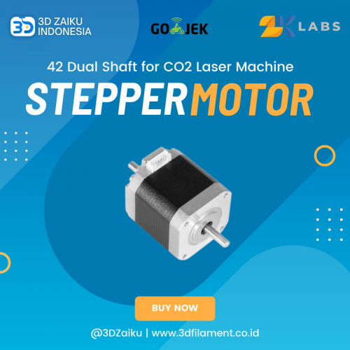 Zaiku CNC LS CO2 Stepper Motor 42 Dual Shaft for CO2 Laser Machine